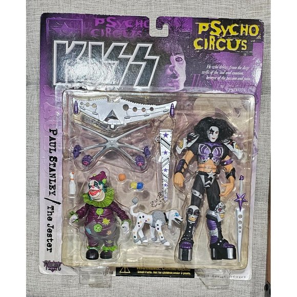McFarlane KISS Psycho Circus Action Figure 2 Pack: Paul Stanley / The Jester - Picture 2 of 3